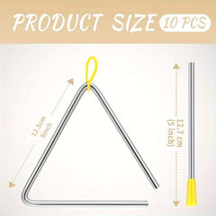 Percussion Triangle Bells Hand Percussion Instruments - School Supplies