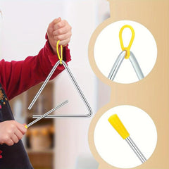 Percussion Triangle Bells Hand Percussion Instruments - School Supplies