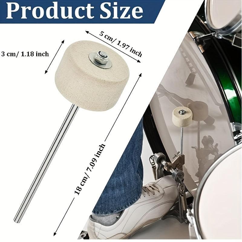Jazz Drum Bass Drum Pedal Felt Hammer Head Beater