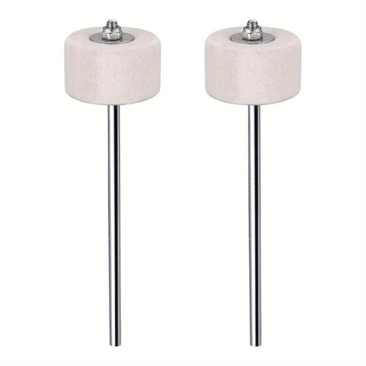 2pcs Felt Bass Drum Beater for Enhanced Performance and Durability