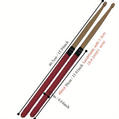 1 Pair 5A Maple Drum Sticks Anti-Slip Shock Absorbing Drumsticks