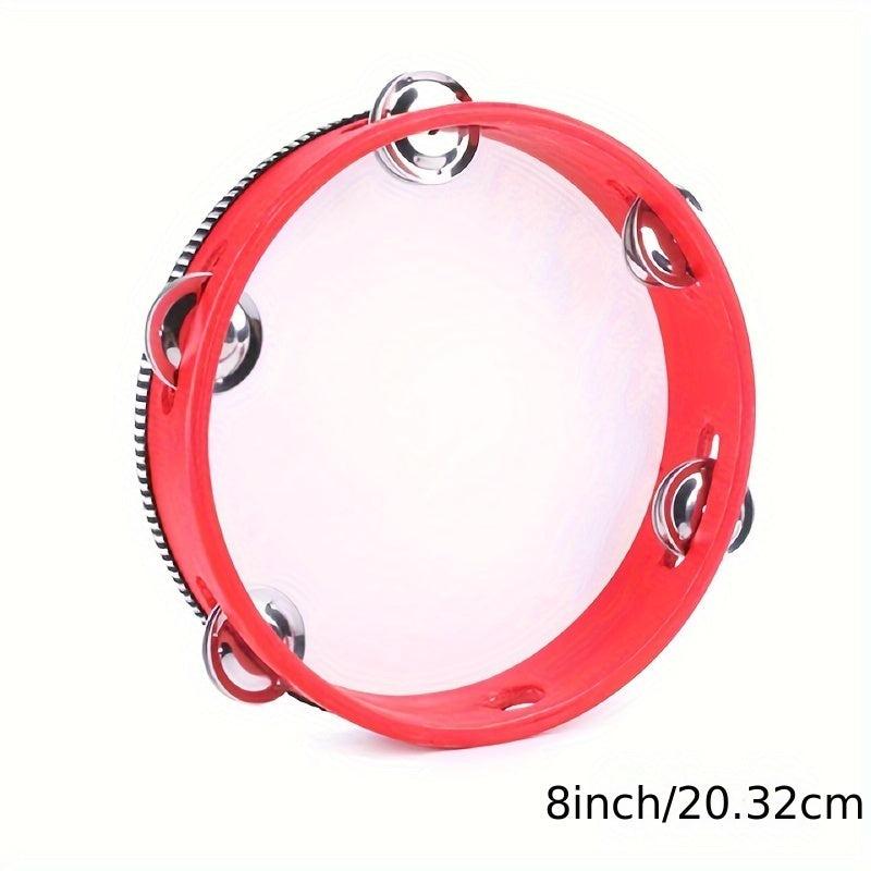 Manual Orff Percussion Tambourine Dancing Props High Wood Melodious Hand Drum