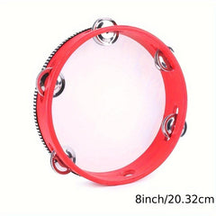 Manual Orff Percussion Tambourine Dancing Props High Wood Melodious Hand Drum