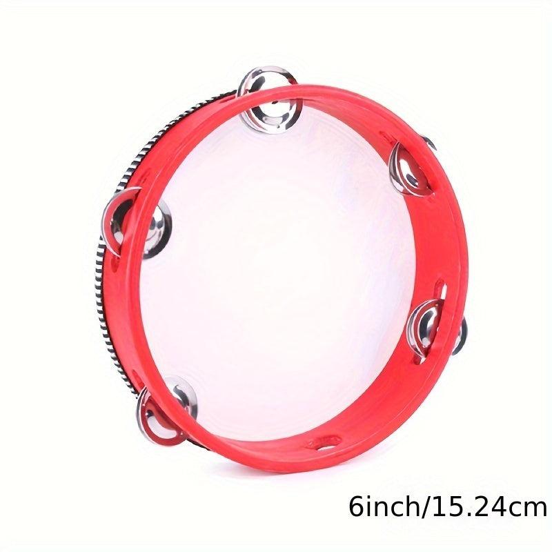 Manual Orff Percussion Tambourine Dancing Props High Wood Melodious Hand Drum