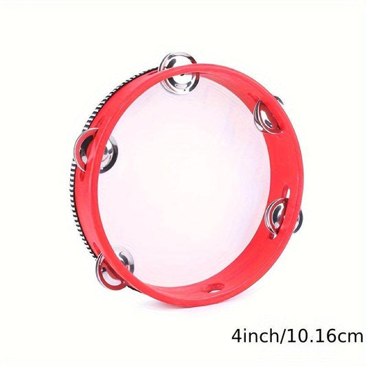 Manual Orff Percussion Tambourine Dancing Props High Wood Melodious Hand Drum