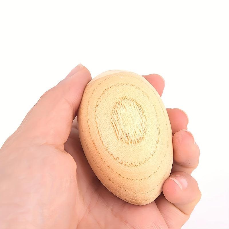 2pcs Wooden Egg Shakers Rhythm Rattle Musical Percussion Instruments