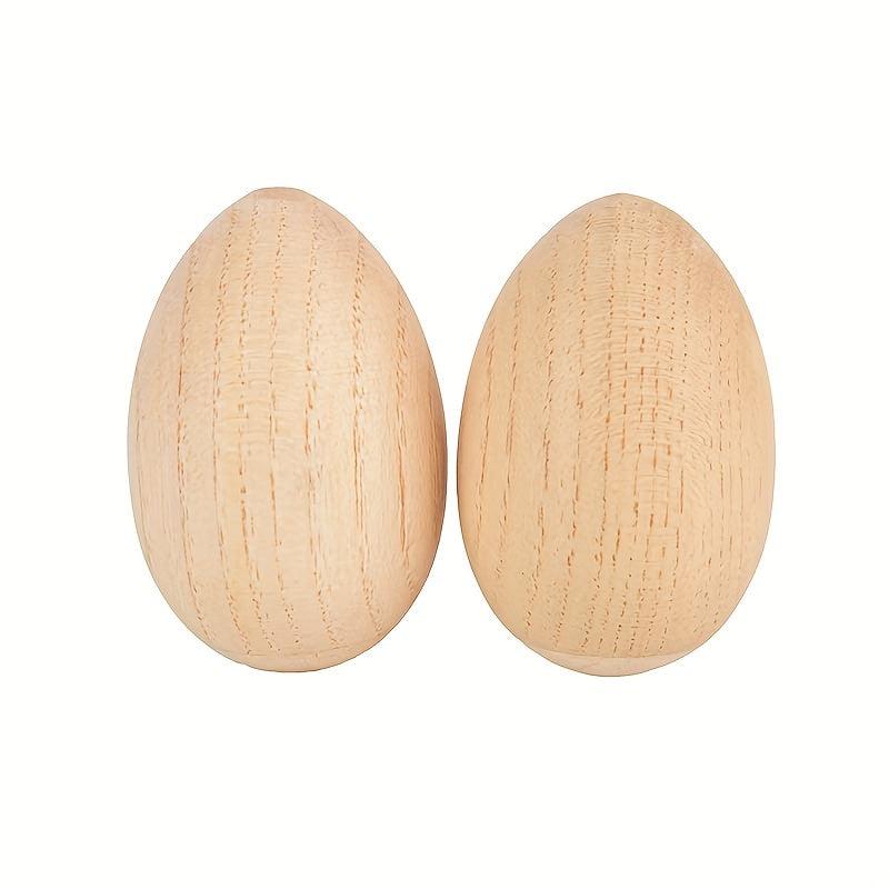 2pcs Wooden Egg Shakers Rhythm Rattle Musical Percussion Instruments