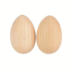 2pcs Wooden Egg Shakers Rhythm Rattle Musical Percussion Instruments