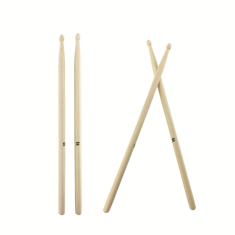 3 Pairs 5A Drumsticks Maple Wood Snare Drumsticks With Bag Great Gift