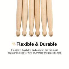 3 Pairs 5A Drumsticks Maple Wood Snare Drumsticks With Bag Great Gift