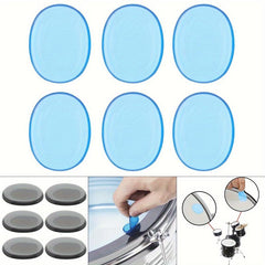 12pcs Drum Mute Pad Silicone Jazz Drum Muffler