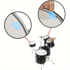 12pcs Drum Mute Pad Silicone Jazz Drum Muffler
