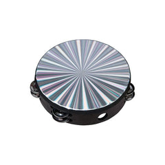 Reflective Tambourine Hand Held Drum Double Row Jingles 15-32 cm