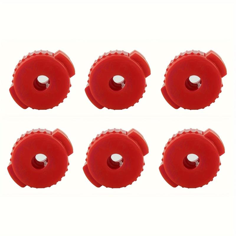 6pcs Plastic Cymbal Mates Quick fit Cymbals Nut 8mm Threaded Cymbal Stands