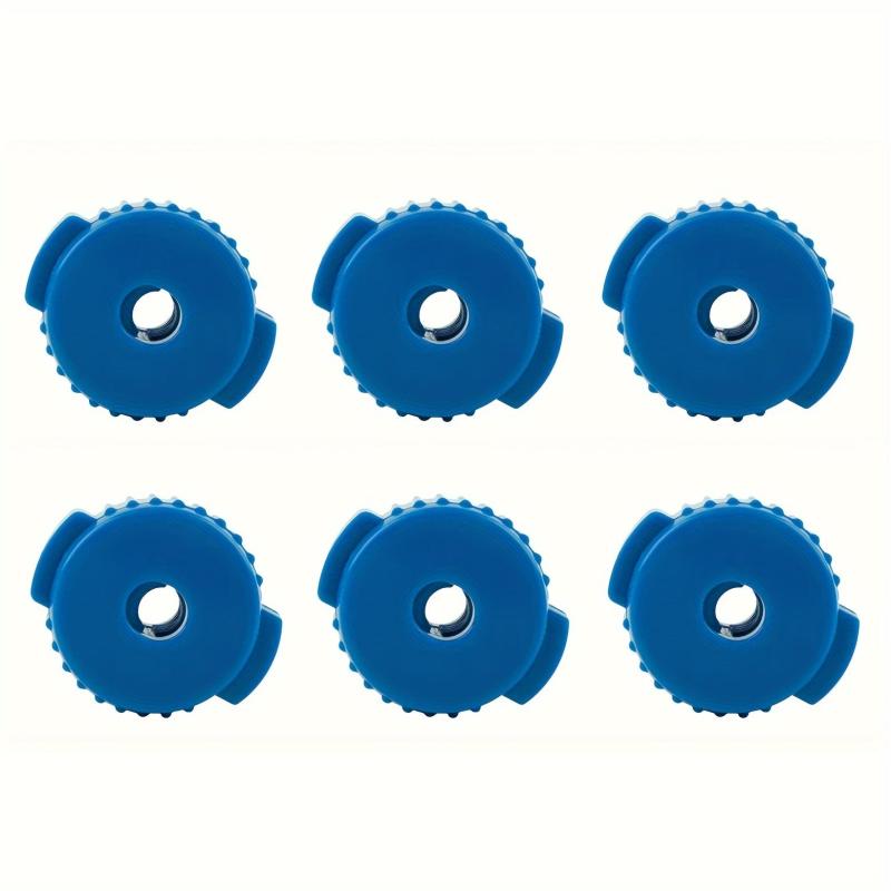 6pcs Plastic Cymbal Mates Quick fit Cymbals Nut 8mm Threaded Cymbal Stands