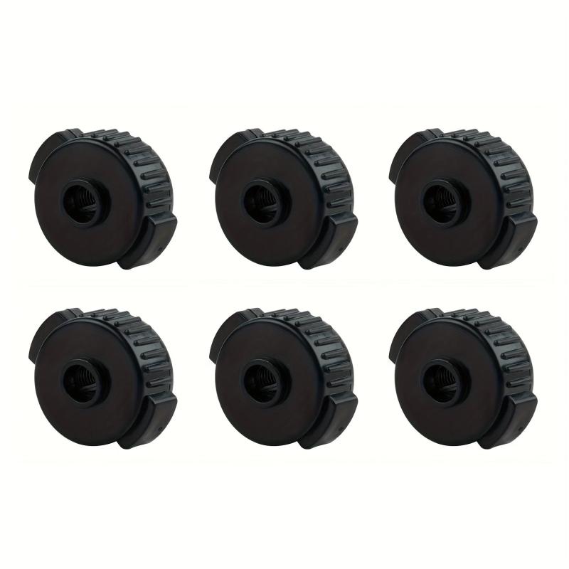 6pcs Plastic Cymbal Mates Quick fit Cymbals Nut 8mm Threaded Cymbal Stands