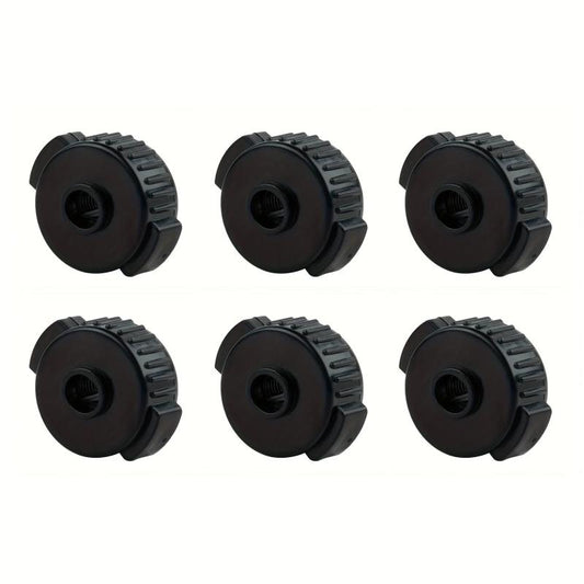 6pcs Plastic Cymbal Mates Quick fit Cymbals Nut 8mm Threaded Cymbal Stands