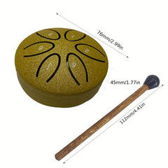 Steel Tongue Drum 7 62 Cm 6 Notes Hand Drum Percussion Instrument