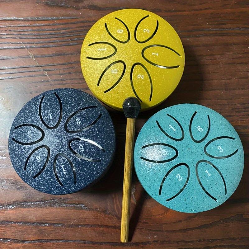 Steel Tongue Drum 7 62 Cm 6 Notes Hand Drum Percussion Instrument