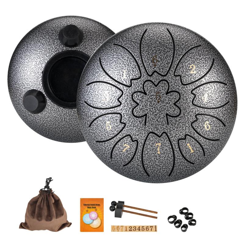 C Major Steel Tongue Drum 15 24 Cm with Bag