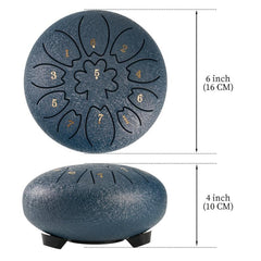 C Major Steel Tongue Drum 15 24 Cm with Bag