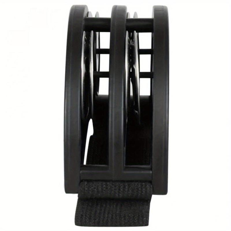 Double Row Foot Tambourine Jingle Bell Plastic Portable Foot Bell Cajon Box Drum