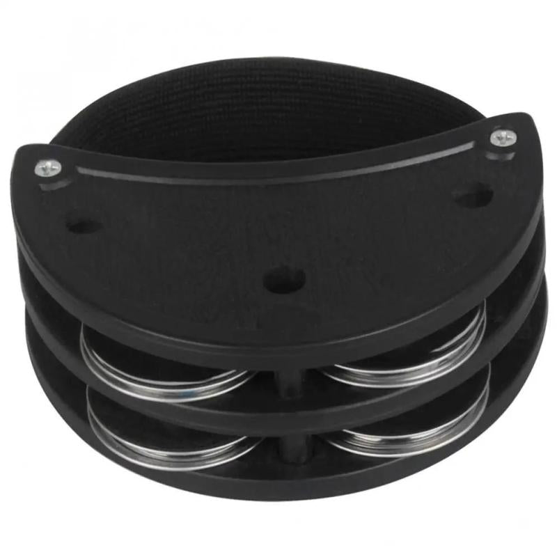 Double Row Foot Tambourine Jingle Bell Plastic Portable Foot Bell Cajon Box Drum