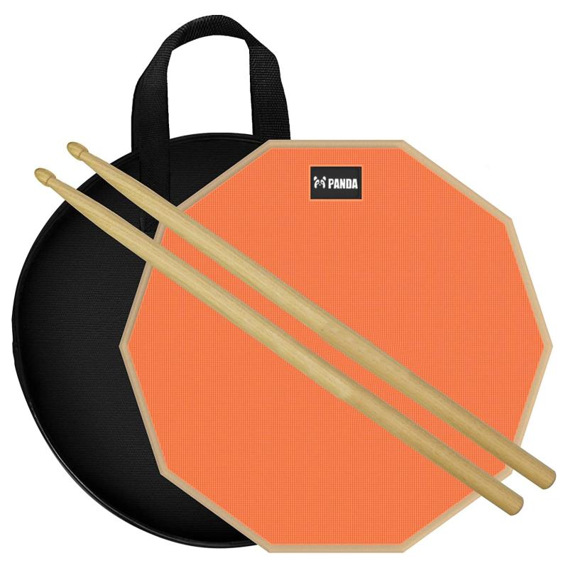 Panda 12 inch Double Sided Silent Drum Practice Pad Set