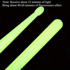 5A Luminous Light Up Drum Sticks - Glow In The Dark
