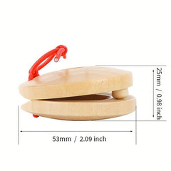 Wooden Castanets for Kids and Adults - Orff Music Education
