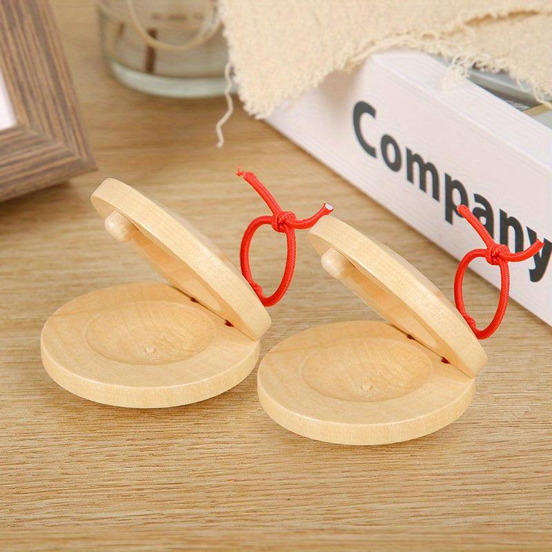 Wooden Castanets for Kids and Adults - Orff Music Education