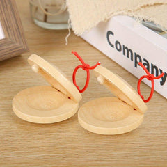 Wooden Castanets for Kids and Adults - Orff Music Education