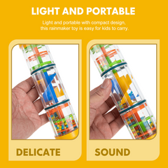 Rainmaker Rain Stick Musical Toy for Toddler Hand Shaking Music Instrument