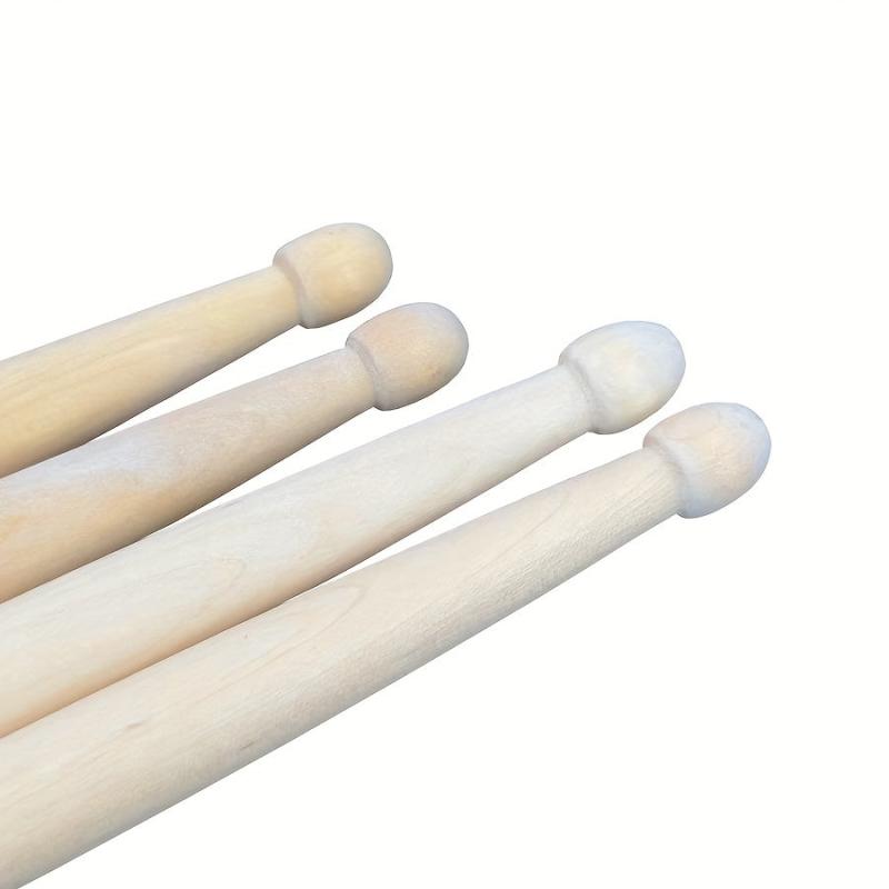 1 Pair 5A 7A Maple Drumsticks Natural Wood For Adults And Beginners