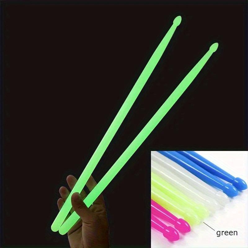 1Pair of 5A Luminous DrumStick Noctilucent Glow in The Dark Stage