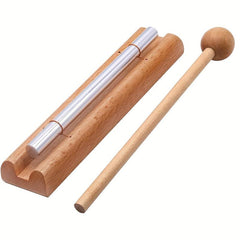 Natural Wood Meditation Chimes - Mindfulness Bell Trio