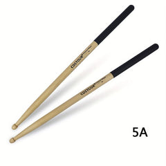 1 Pair 5A Maple Non-slip Drumsticks Classic Wood Tip Professional Percussion