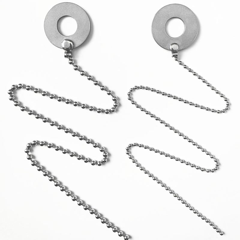 2pcs Big Small Cymbal Sizzler Chain for Drums