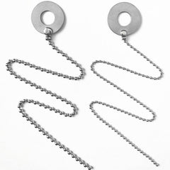 2pcs Big Small Cymbal Sizzler Chain for Drums