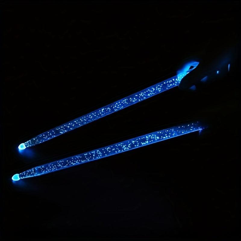 2pcs Flash Night Drumsticks 5A for Stage Performance and Jazz