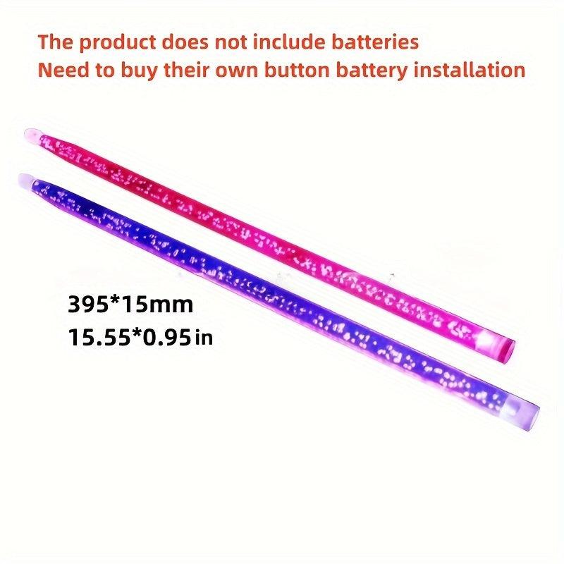 2pcs Flash Night Drumsticks 5A for Stage Performance and Jazz