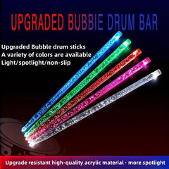 2pcs Flash Night Drumsticks 5A for Stage Performance and Jazz