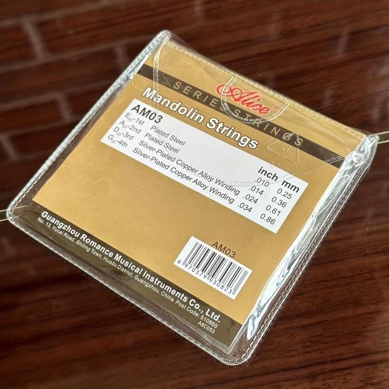 Mandolin Strings Set, Bright Tone, Easy Playability