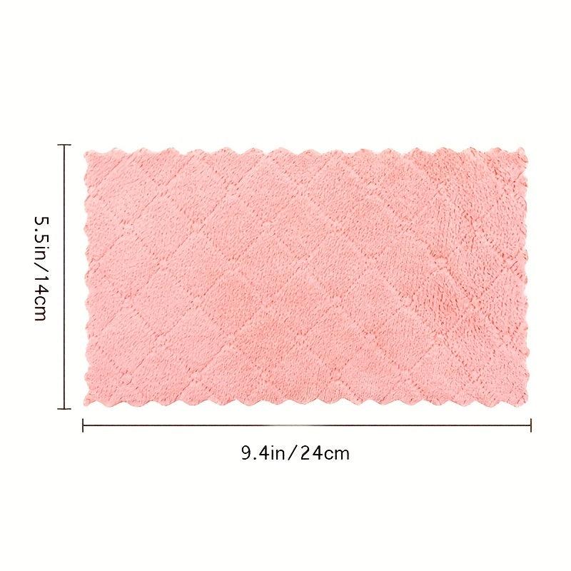 3pcs Absorbent Kitchen Towels and Dishcloths Set - Pack of 6 Random Colors