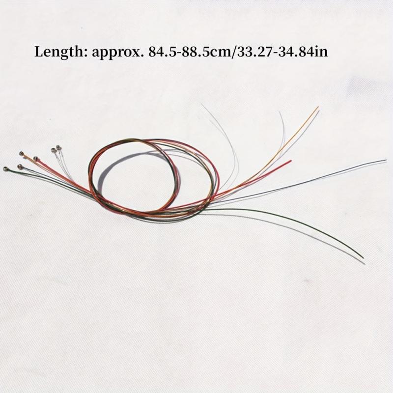 6pcs Rainbow Strings for Acoustic Guitar Sound and Style Upgrade