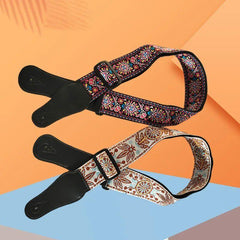 Ribbon Embroidery Guitar Strap Thickened And Widened