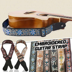 Ribbon Embroidery Guitar Strap Thickened And Widened