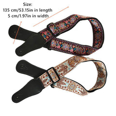 Ribbon Embroidery Guitar Strap Thickened And Widened