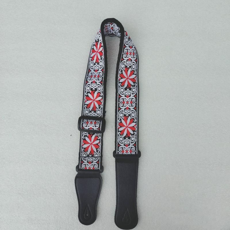 Ribbon Embroidery Guitar Strap Thickened And Widened