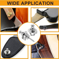 2pcs Guitar Strap Locks Set for Acoustic Electric Bass Guitars